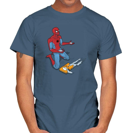 The Uncle Ben Tragedy Exclusive - Mens T-Shirts RIPT Apparel Small / Indigo Blue