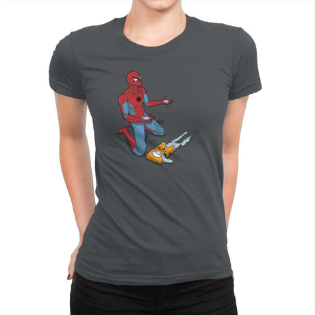 The Uncle Ben Tragedy Exclusive - Womens Premium T-Shirts RIPT Apparel Small / Heavy Metal