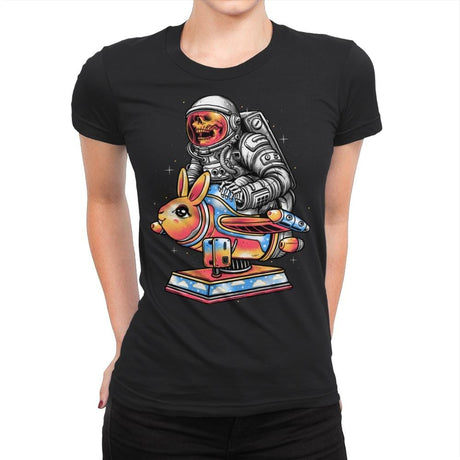 The Universe Is Calling - Womens Premium T-Shirts RIPT Apparel Small / Black