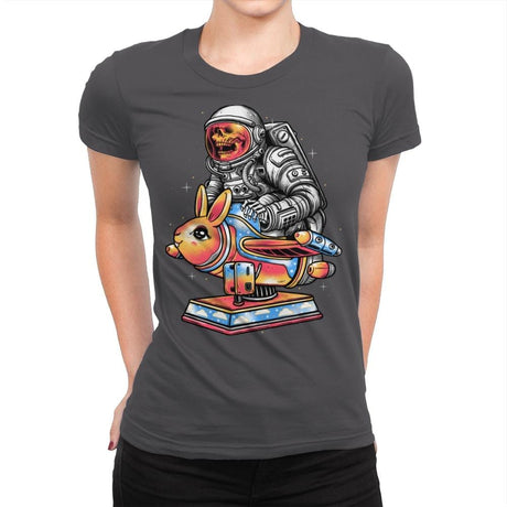 The Universe Is Calling - Womens Premium T-Shirts RIPT Apparel Small / Heavy Metal