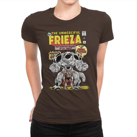 The Unmerciful Frieza - Best Seller - Womens Premium T-Shirts RIPT Apparel Small / Dark Chocolate