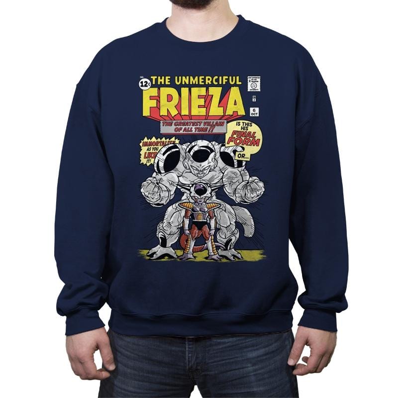 The Unmerciful Frieza - Crew Neck Sweatshirt Crew Neck Sweatshirt RIPT Apparel