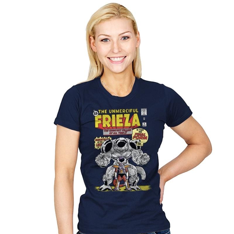 The Unmerciful Frieza - Womens T-Shirts RIPT Apparel Small / Navy