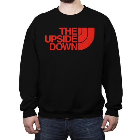 THE UPSIDE DOWN - Crew Neck Sweatshirt Crew Neck Sweatshirt RIPT Apparel Small / Black