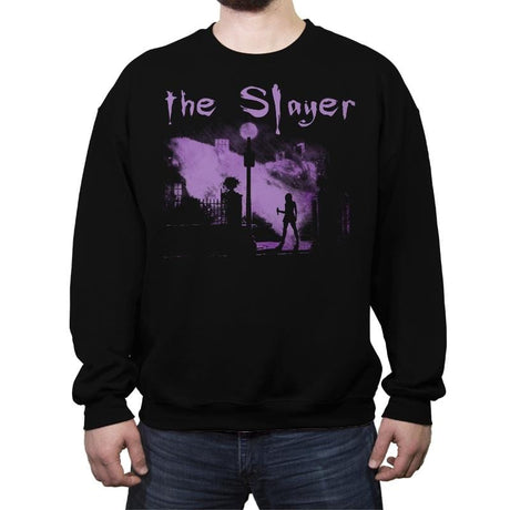 The Vamp Slayer - Crew Neck Sweatshirt Crew Neck Sweatshirt RIPT Apparel Small / Black