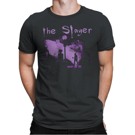 The Vamp Slayer - Mens Premium T-Shirts RIPT Apparel Small / Heavy Metal