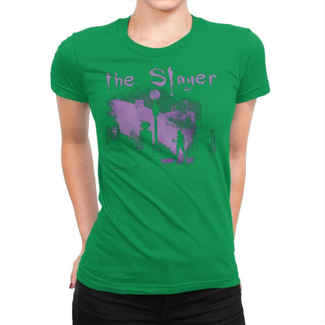 The Vamp Slayer - Womens Premium T-Shirts RIPT Apparel Small / Kelly Green