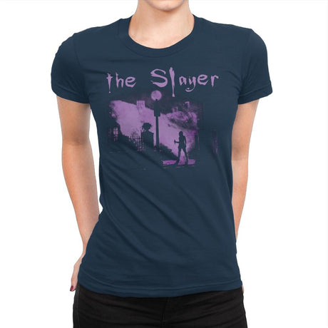 The Vamp Slayer - Womens Premium T-Shirts RIPT Apparel Small / Midnight Navy