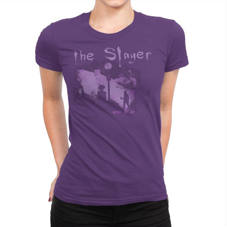 The Vamp Slayer - Womens Premium T-Shirts RIPT Apparel Small / Purple Rush
