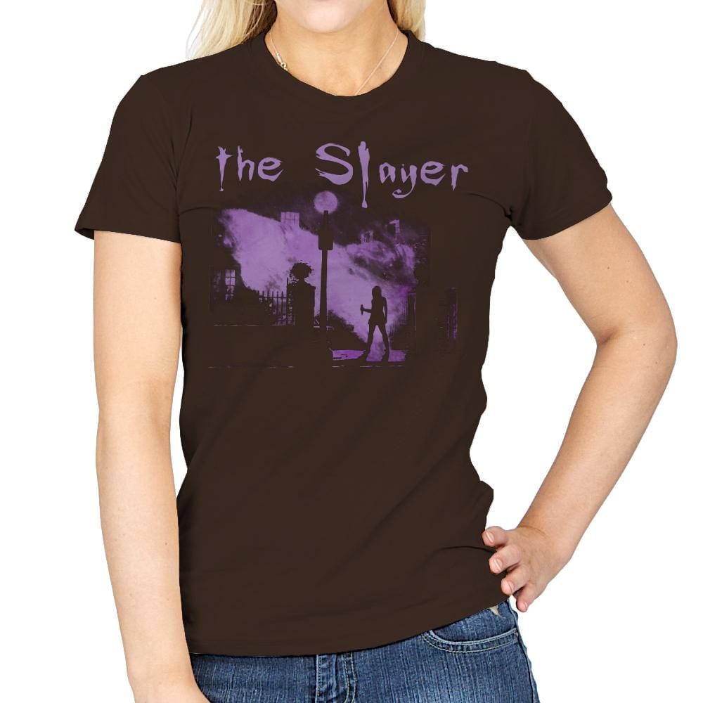 The Vamp Slayer - Womens T-Shirts RIPT Apparel Small / Dark Chocolate