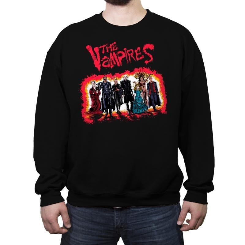 The Vampires - Crew Neck Sweatshirt Crew Neck Sweatshirt RIPT Apparel Small / Black