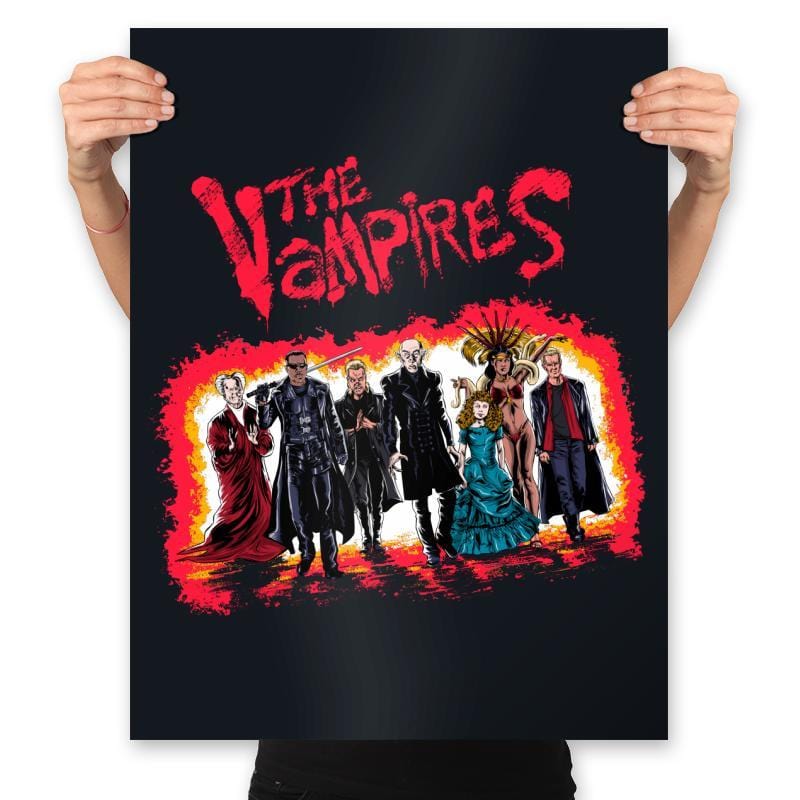 The Vampires - Prints Posters RIPT Apparel 18x24 / Black