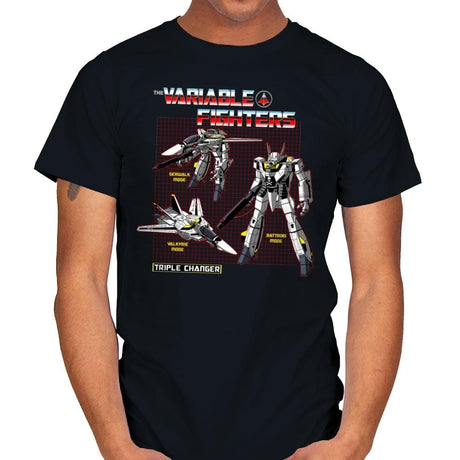 The Variable Fighters - Mens T-Shirts RIPT Apparel Small / Black