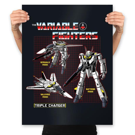 The Variable Fighters - Prints Posters RIPT Apparel 18x24 / Black
