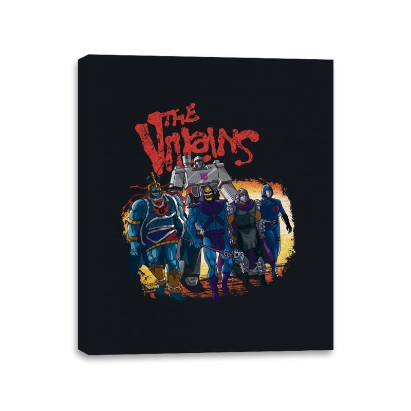 The Villains - Best Seller - Canvas Wraps Canvas Wraps RIPT Apparel 11x14 / Black