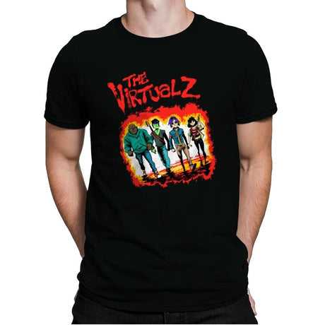 The Virtualz - Mens Premium T-Shirts RIPT Apparel Small / Black