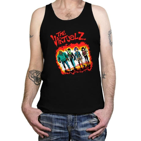 The Virtualz - Tanktop Tanktop RIPT Apparel X-Small / Black