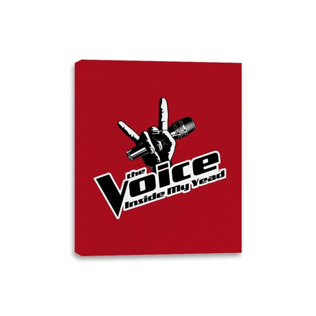 The Voice Inside My Yead - Canvas Wraps Canvas Wraps RIPT Apparel 8x10 / Red
