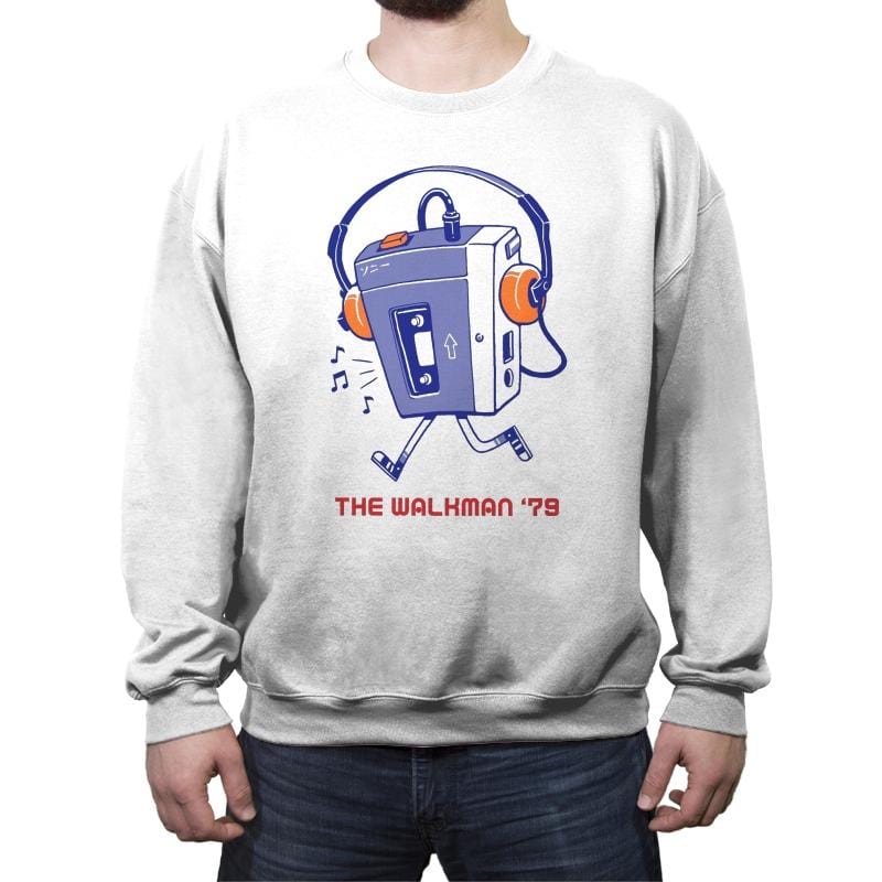 The Walk Man - Crew Neck Sweatshirt Crew Neck Sweatshirt RIPT Apparel Small / White
