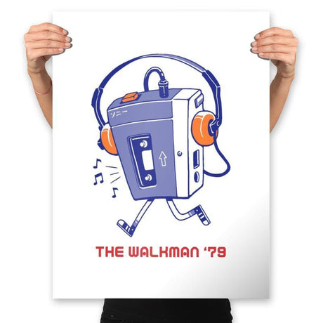 The Walk Man - Prints Posters RIPT Apparel 18x24 / White