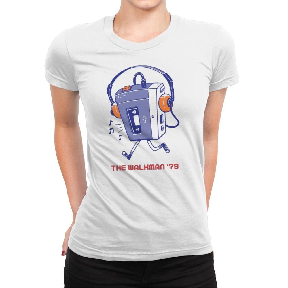 The Walk Man - Womens Premium T-Shirts RIPT Apparel Small / White
