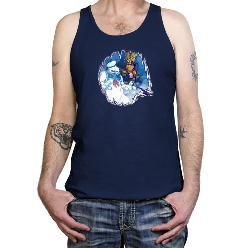 The Wampuft Marshmallow Man Exclusive - Tanktop Tanktop RIPT Apparel X-Small / Navy