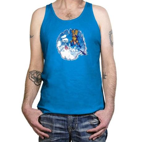 The Wampuft Marshmallow Man Exclusive - Tanktop Tanktop RIPT Apparel X-Small / Neon Blue