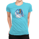 The Wampuft Marshmallow Man Exclusive - Womens Premium T-Shirts RIPT Apparel Small / Tahiti Blue