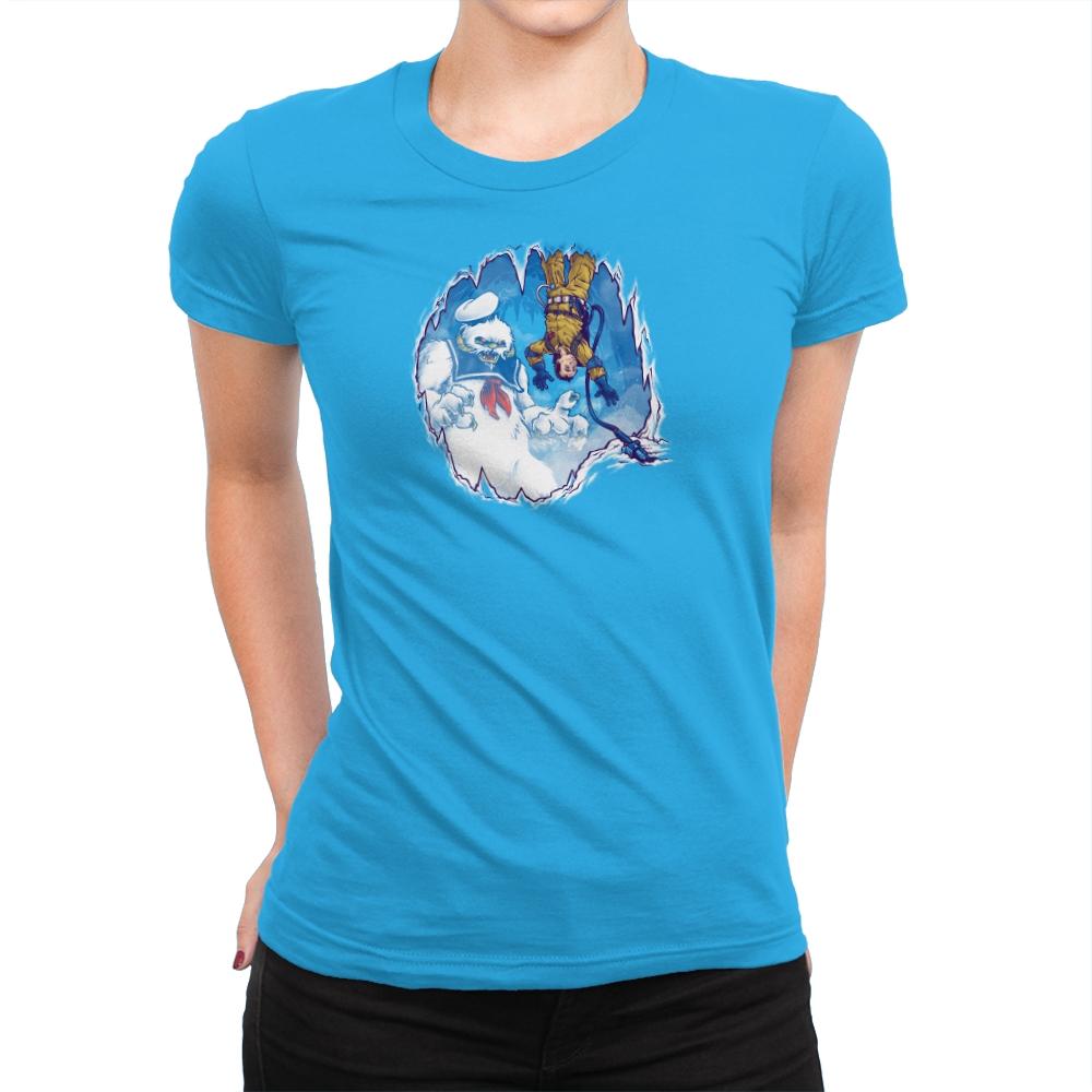 The Wampuft Marshmallow Man Exclusive - Womens Premium T-Shirts RIPT Apparel Small / Turquoise