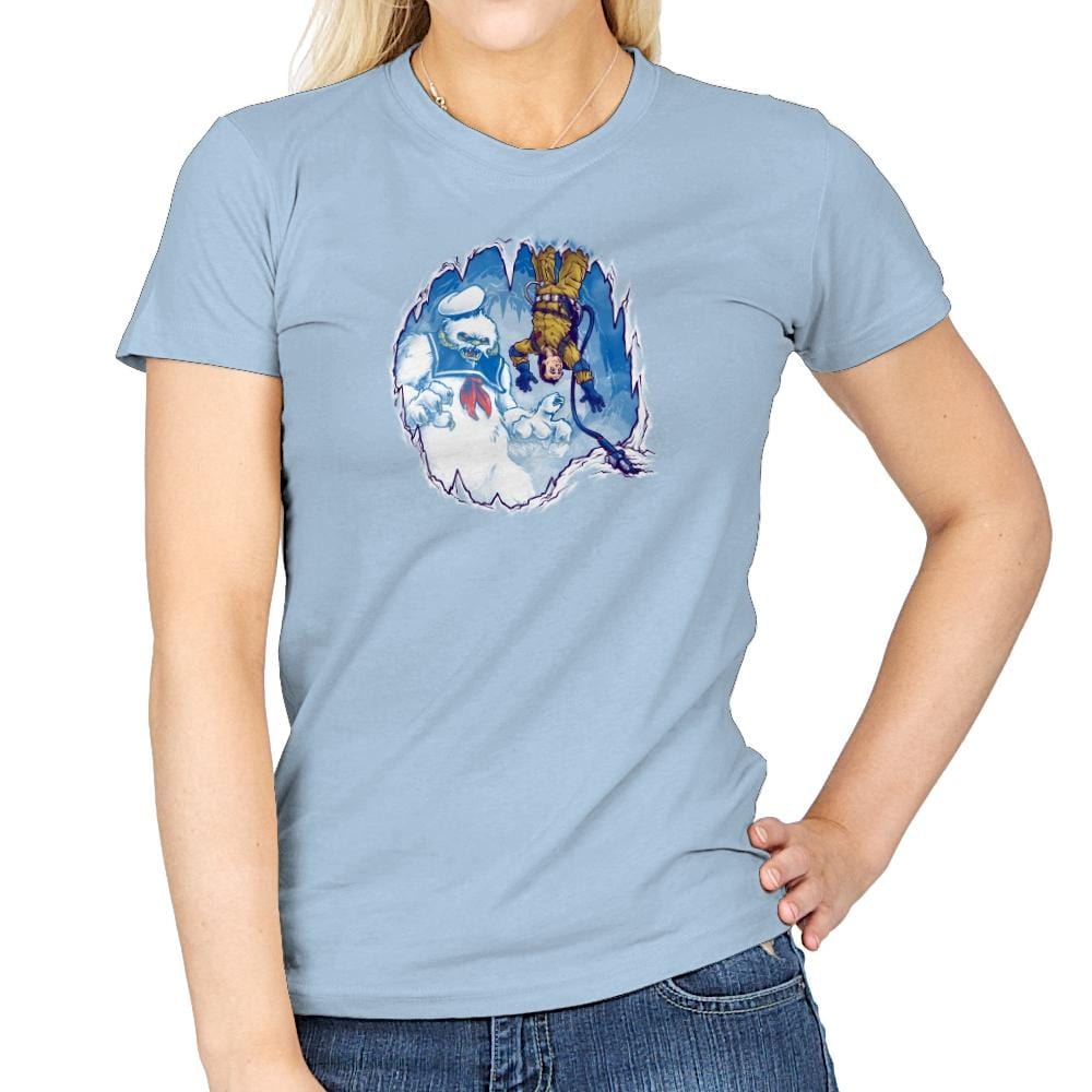 The Wampuft Marshmallow Man Exclusive - Womens T-Shirts RIPT Apparel Small / Light Blue