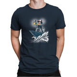 The Water King - Pop Impressionism - Mens Premium T-Shirts RIPT Apparel Small / Indigo