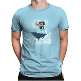 The Water King - Pop Impressionism - Mens Premium T-Shirts RIPT Apparel Small / Light Blue