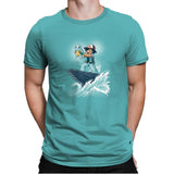 The Water King - Pop Impressionism - Mens Premium T-Shirts RIPT Apparel Small / Tahiti Blue