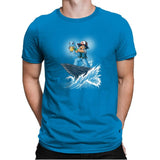 The Water King - Pop Impressionism - Mens Premium T-Shirts RIPT Apparel Small / Turqouise