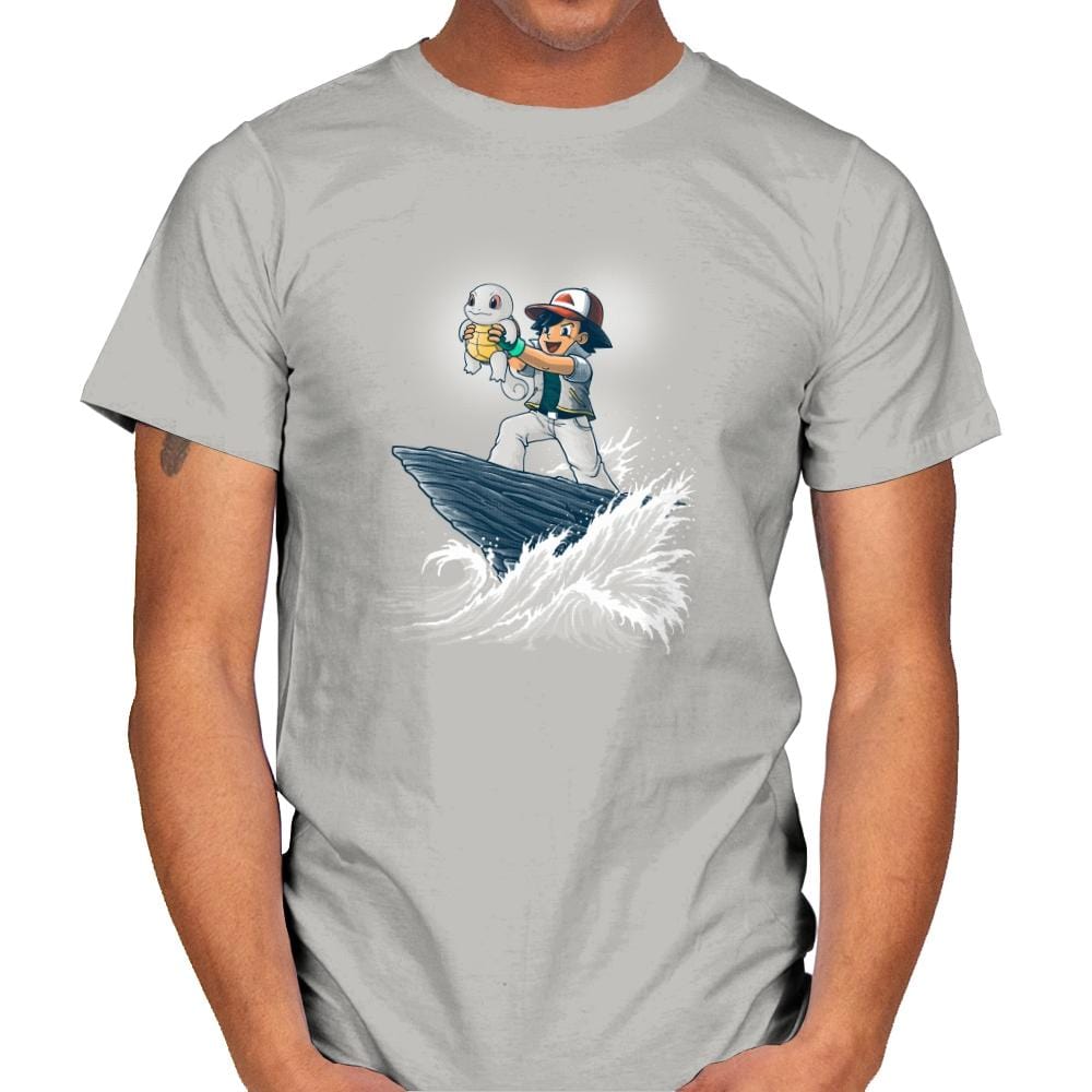 The Water King - Pop Impressionism - Mens T-Shirts RIPT Apparel Small / Ice Grey
