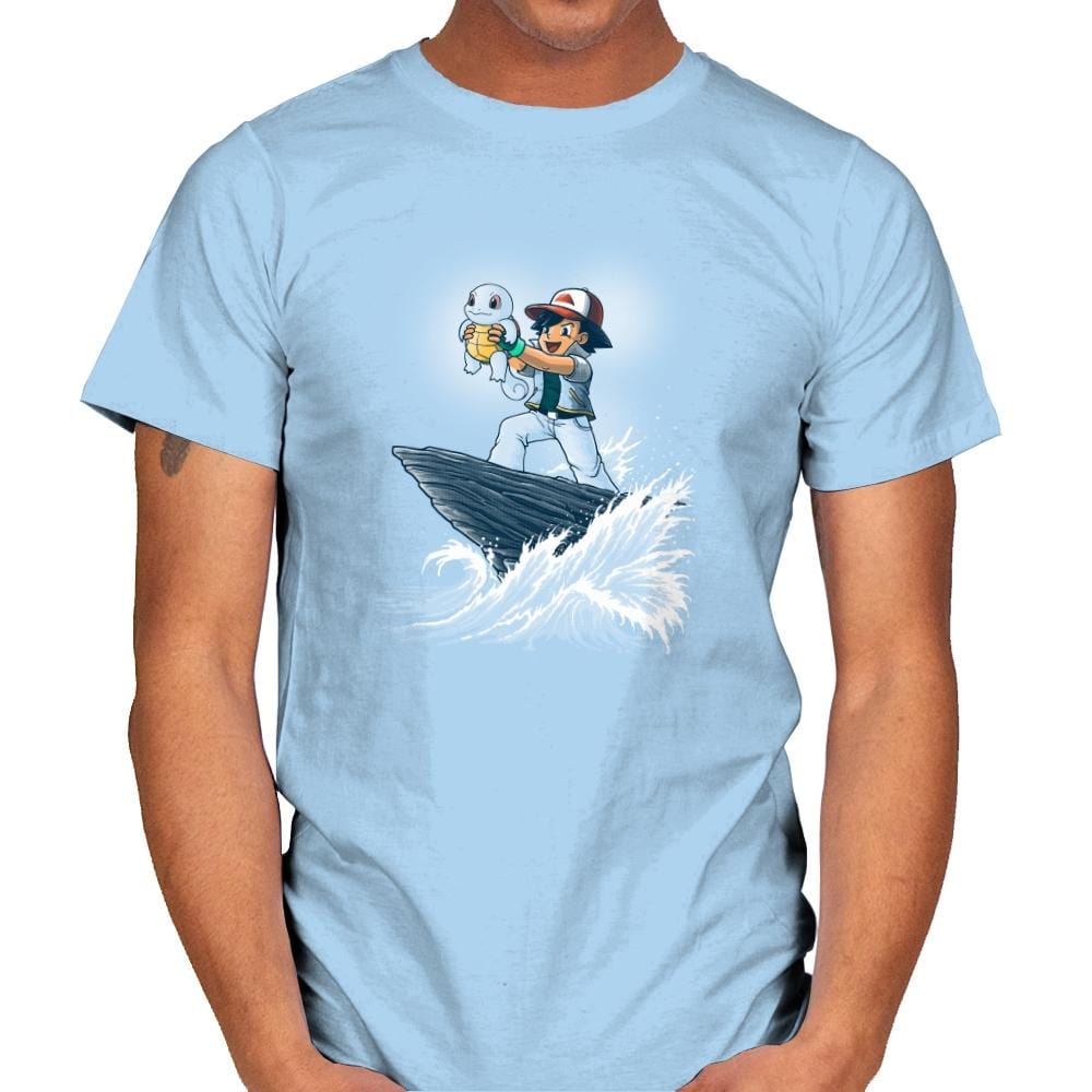 The Water King - Pop Impressionism - Mens T-Shirts RIPT Apparel Small / Light Blue