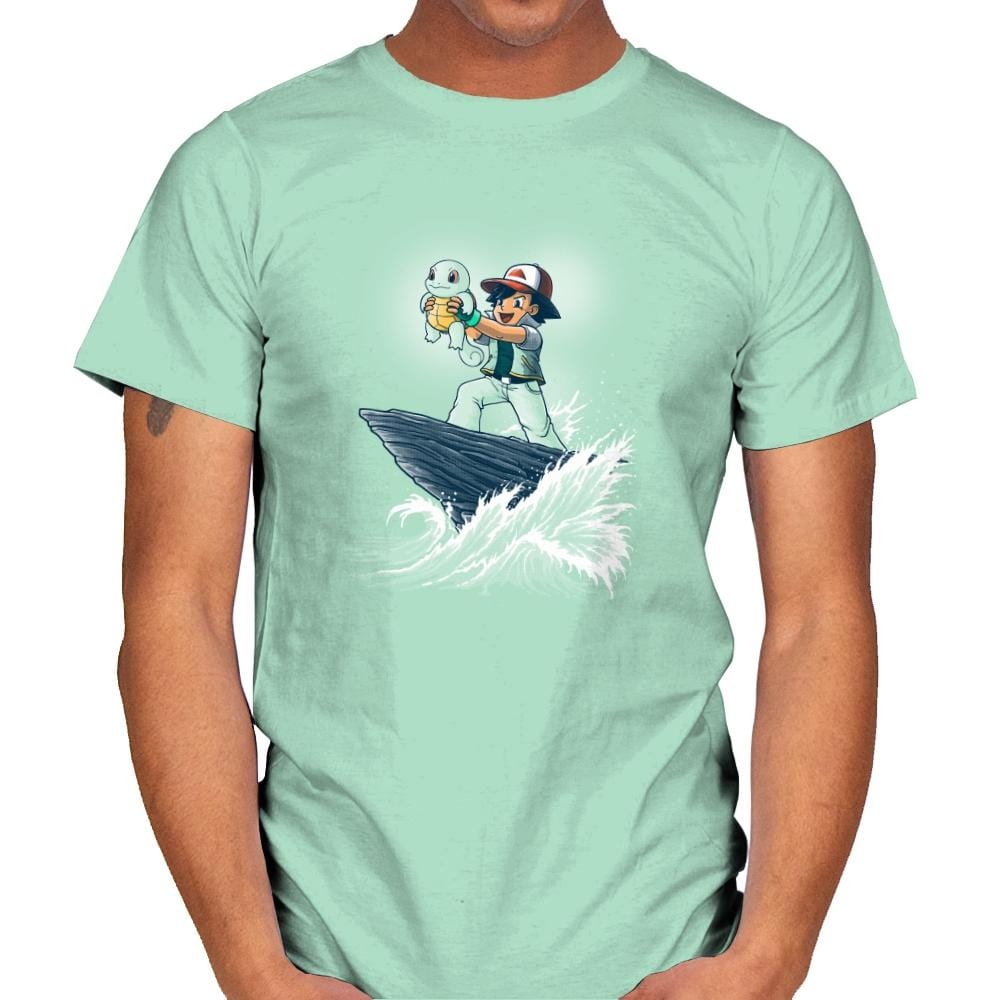 The Water King - Pop Impressionism - Mens T-Shirts RIPT Apparel Small / Mint Green