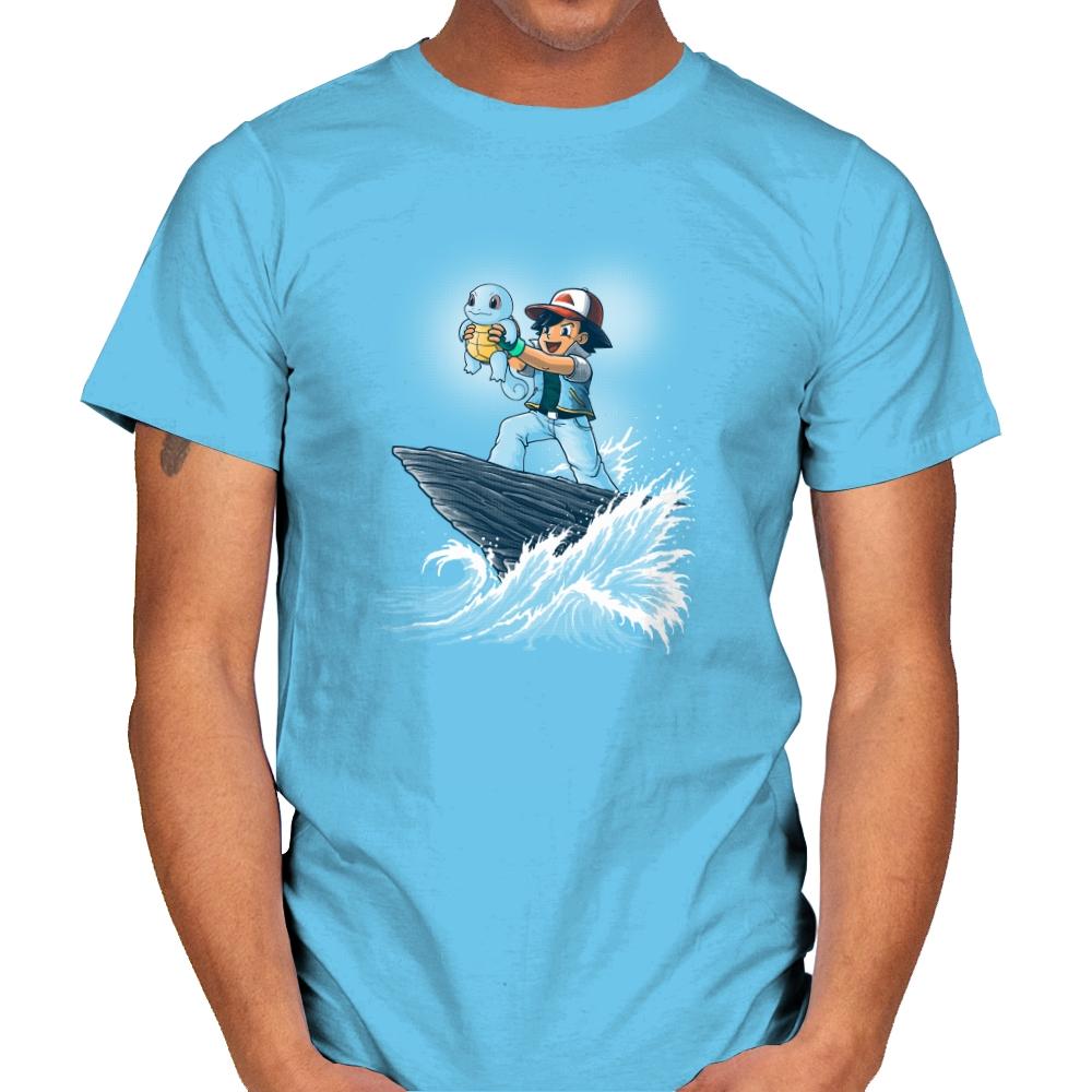 The Water King - Pop Impressionism - Mens T-Shirts RIPT Apparel Small / Sky