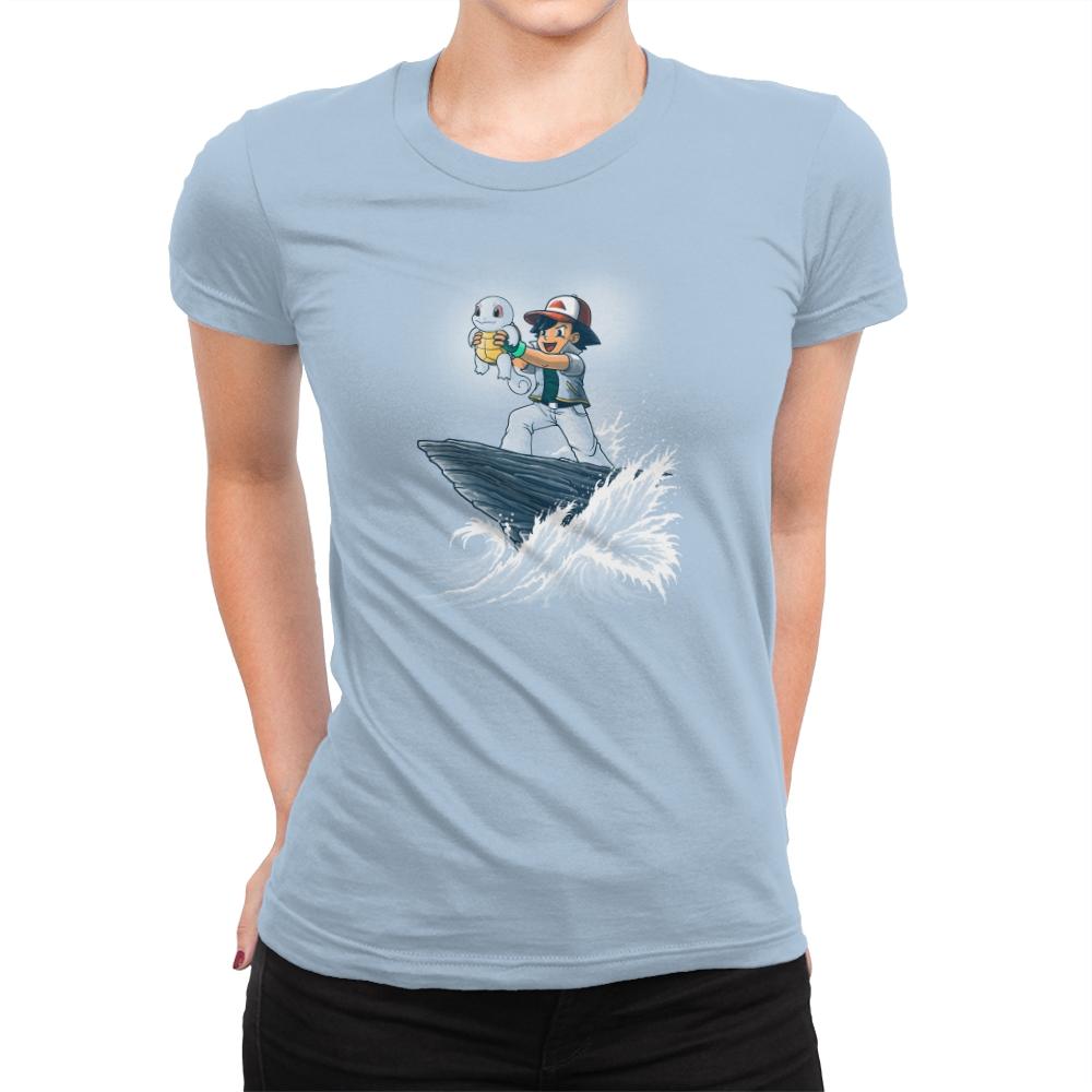 The Water King - Pop Impressionism - Womens Premium T-Shirts RIPT Apparel Small / Cancun