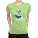 The Water King - Pop Impressionism - Womens Premium T-Shirts RIPT Apparel Small / Mint