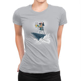 The Water King - Pop Impressionism - Womens Premium T-Shirts RIPT Apparel Small / Silver