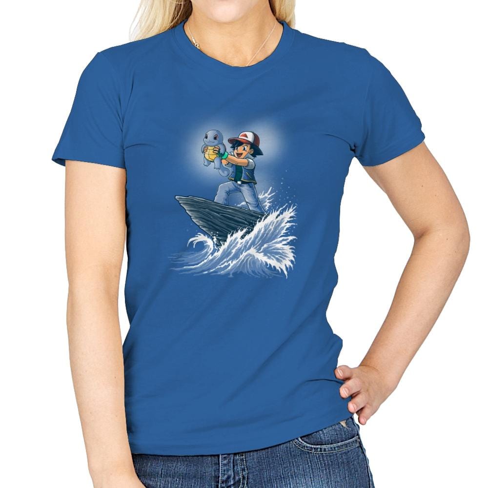 The Water King - Pop Impressionism - Womens T-Shirts RIPT Apparel Small / Royal