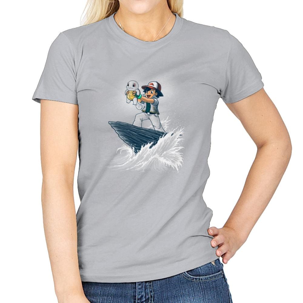 The Water King - Pop Impressionism - Womens T-Shirts RIPT Apparel Small / Sport Grey