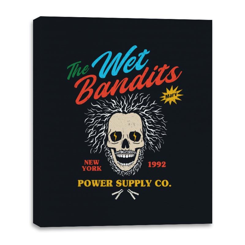 The Wet Bandits - Canvas Wraps Canvas Wraps RIPT Apparel 16x20 / Black