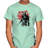 The Witcher Sumi-E - Sumi Ink Wars - Mens T-Shirts RIPT Apparel Small / Mint Green