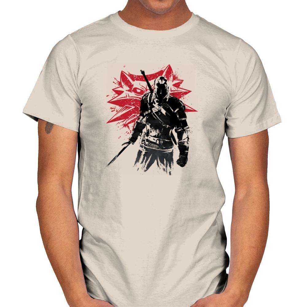 The Witcher Sumi-E - Sumi Ink Wars - Mens T-Shirts RIPT Apparel Small / Natural