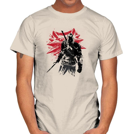 The Witcher Sumi-E - Sumi Ink Wars - Mens T-Shirts RIPT Apparel Small / Natural