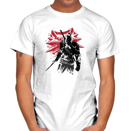 The Witcher Sumi-E - Sumi Ink Wars - Mens T-Shirts RIPT Apparel Small / White