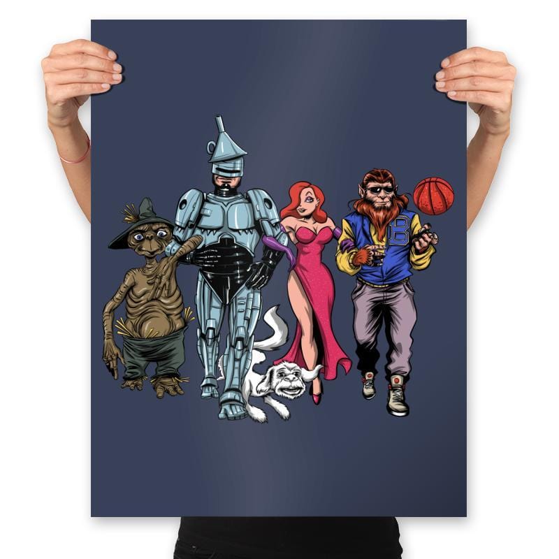 The Wizard of 80s - Prints Posters RIPT Apparel 18x24 / Navy