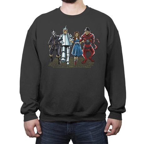 The Wizard of Horror - Crew Neck Sweatshirt Crew Neck Sweatshirt RIPT Apparel Small / Charcoal
